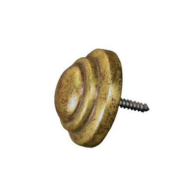 Menagerie Rod End Cap  Gilded Gold